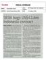 MEDIA COVERAGE. TITLE : SESB bags US$41.6m Indonesia MEDIA : New Straits Times contract COMPANY : Scomi Energy Services Bhd DATE : 15 January 2016