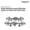 Single-Reduction Forward Differential Carriers on Tandem and Tridem Axles