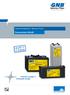 Industrial Batteries / Network Power. Sonnenschein SOLAR.»Premium quality for renewable energy«