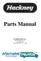 Parts Manual WASHINGTON, N.C. 400 HACKNEY AVE. P.O. BOX 880 WASHINGTON, N.C