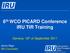 6 th WCO PICARD Conference IRU TIR Training