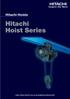 Hitachi Hoists.