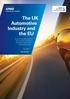 The UK Automotive Industry and the EU