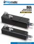 IMA. Air-Oil Systems, Inc.  INTEGRATED MOTOR ROD-Style ACTUATOR LINEAR MOTION MADE EASY