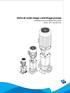 Vertical multi-stage centrifugal pumps. Installation and operating instructions series: DPV and DPLHS