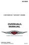 IO-520 CONTINENTAL AIRCRAFT ENGINE OVERHAUL MANUAL TECHNICAL CONTENT ACCEPTED BY THE FAA. Publication X30039