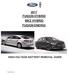 2017 FUSION HYBRID MKZ HYBRID FUSION ENERGI HIGH-VOLTAGE BATTERY REMOVAL GUIDE