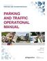 PARKING AND TRAFFIC OPERATIONAL MANUAL