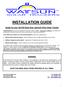 INSTALLATION GUIDE. Guide for your AZ-225 Dual-Axis, Azimuth Drive Solar Tracker