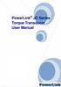PowerLink JC Series Torque Transducer User Manual