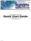 Tsunami Digital Sound Decoder Quick Start Guide