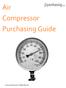 Air Compressor Purchasing Guide