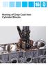 Honing of Gray Cast Iron Cylinder Blocks
