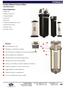 HYDRAULIC. Coreless Medium Pressure Filters 12CS/50CS Series. Typical Applications. Features: