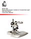 Model PKL Stereo Microscope Incident & Transmitted Light LED Pole Stand Instruction Manual