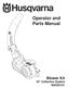 Operator and Parts Manual