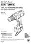 Operator's Manual. 3/8 in., 7.2 VOLT CORDLESS DRILL Two Speed / Reversible. Model No