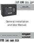 General Installation and User Manual
