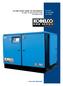 OIL-FREE, ROTARY SCREW AIR COMPRESSORS Two-stage, Air-cooled and Water-cooled Fixed Speed or VFD