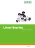 Linear Bearing. Technical Information.
