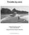 Throttle-by-wire. MasterCraft Technical Training Vonore, Tennessee USA. A MasterCraft Technical Services Publication