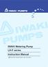 IWAKI Metering Pump LK-F series Instruction Manual