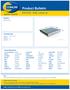 Product Bulletin. EKF375A - Filter, interior air