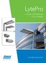 LytePro. A Family of Architectural LED Luminaires. Solid State, Solid Solutions. Stonco is a Philips company
