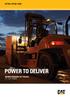 DP70N, DP N POWER TO DELIVER ENGINE POWERED LIFT TRUCKS TONNES
