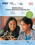 Middle School Science Materials Ordering List