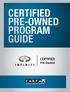 Certified Pre-owned Program