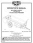 OPERATOR'S MANUAL. MILLCREEK MODELS: 57G and 77G GROUND DRIVE SPREADERS