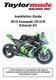 Installation Guide 2016 Kawasaki ZX10-R Exhaust Kit