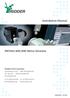 Installation Manual. RW240/400/600 Motor Gearbox