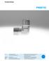 Threaded fittings. Festo core product range Covers 80% of your automation tasks