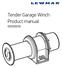 Tender Garage Winch Product manual
