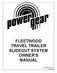 FLEETWOOD TRAVEL TRAILER SLIDEOUT SYSTEM OWNER S MANUAL