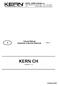 Service Manual Electronic Precision Balances Page 2. KERN CH version 1.0. CH-SH-e-0110
