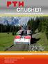 CRUSHER Professional quality in technology and durability