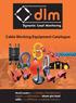 Cable Working Equipment Catalogue