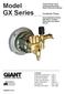 Model GX Series. Consumer Pump. Triplex Plunger Pump Operating Instructions/ Repair Instructions Manual