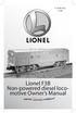 Lionel F3B Non-powered diesel locomotive