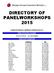 DIRECTORY OF PANELWORKSHOPS 2015