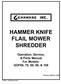 HAMMER KNIFE FLAIL MOWER SHREDDER