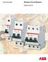 Technical data. Miniature Circuit Breakers. System pro M. System pro M
