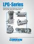 LPG-Series. Compressors and Stationary Pumps for LPG and NH 3 Bulk Plant Applications. Solutions beyond products... A Unit of IDEX Corporation