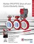Richter PFA/PTFE Shut-off and Control Butterfly Valves