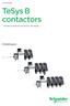 Low Voltage. TeSys B contactors. Variable composition contactors, new design. Catalogue