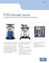 PTEX extruder pumps Pneumatic extruder pump for drums of grease up to NLGI grade 2