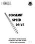 CONSTANT SPEED DRIVE